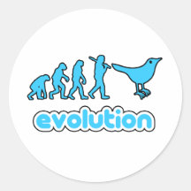 Twitter evolution round stickers