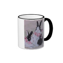Two bunnies mug
