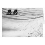 Two Chairs Buried In Snow Cards