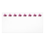 Two Cherry Blossoms and Buds Custom Photo Card