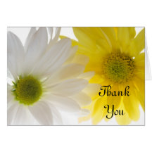 Two Daisies Wedding Bridesmaid Thank You Card