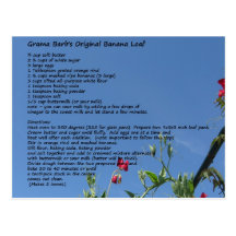 Two Dessert Recipe Card Post Cards