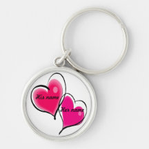 Two Hears Key Chain