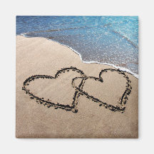 Two Hearts In The Sand Magnets