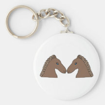 Two Horses Keychain
