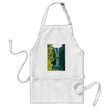 Two Long Waterfalls Flowing Together Aprons