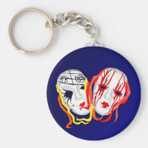 Two Masks Keychain