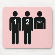 Two Men + 1/2 Mouse Pad