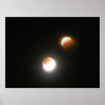 Two Moons over Oregon Print