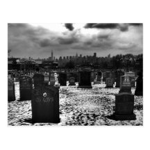 Two NY Skylines Postcard