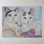 two of a kind cats print