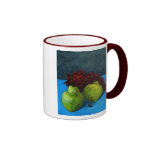 two pears with grape vine coffee mug