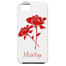 Two Red Roses+Personalise Name