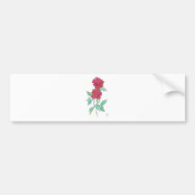 Two Roses2.jpg Bumper Stickers