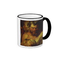 Two Satyrs (oil on panel) Mugs