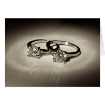 Two Solitaire Rings Card