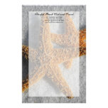 Two Starfish in the Sand, Beach Wedding Stationery