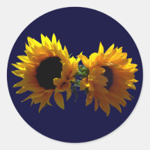 Two Sunflowers Stickers