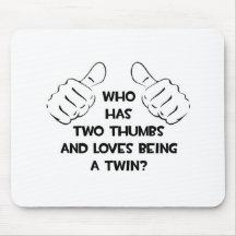Two Thumbs .. Twin Mouse Mat