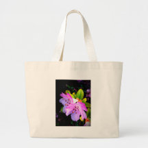 two twin pink flowers products canvas bag