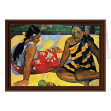 Two Women Of Tahiti (What'S New Parau Api) Card