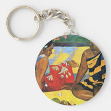 Two Women Of Tahiti (What'S New Parau Api) Key Chain