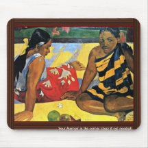 Two Women Of Tahiti (What'S New Parau Api) Mouse Pads