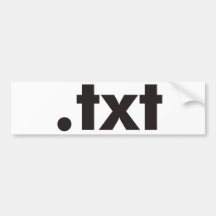 TXT Products & Designs! Bumper Sticker