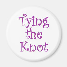 Tying the knot fridge magnet