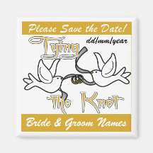Tying the Knot Save the Date Magnet