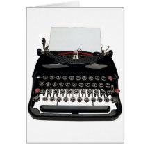 Typewriter Greeting Card