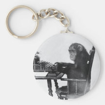 Typing Monkey Key Chains