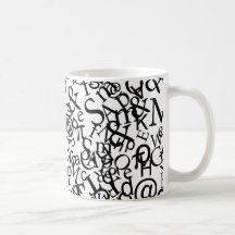 Typographic Art Mug