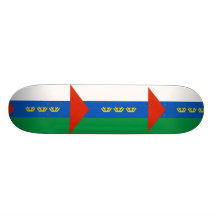 Tyumen, Russia flag Skateboard