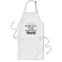 Tzahal God and Beer Light Apron