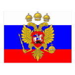 Tzar Of Muscovia, Russia flag Postcard