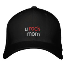 u, rock, mum embroidered hats