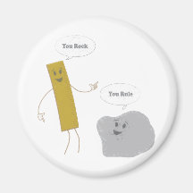 U Rock - U Rule Refrigerator Magnet