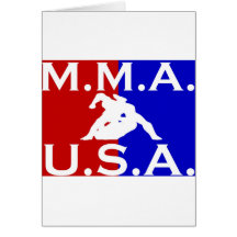 U.S.A. M.M.A. logo 3 Card