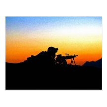 U.S. Marine Provides Security Operation Backstop Postcards
