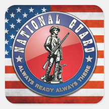U.S. National Guard Emblem Stickers