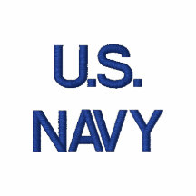 U.S. NAVY EMBROIDERED HOODED SWEATSHIRT