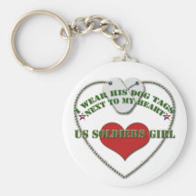 U.S Soldiers Girl Keychain
