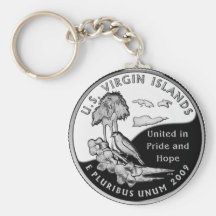 U.S. Virgin Islands state quarter Keychains