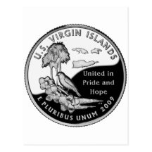 U.S. Virgin Islands state quarter Postcard