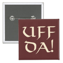 Uff Da! Pinback Button