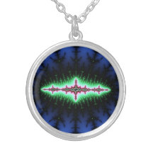 UFO Fractal Abstract Design Necklaces