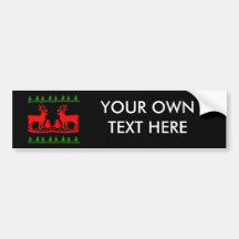 Ugly Christmas Sweater Bumper Stickers