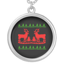 Ugly Christmas Sweater Custom Necklace