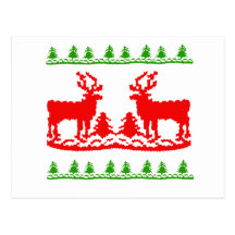 Ugly Christmas Sweater Postcards